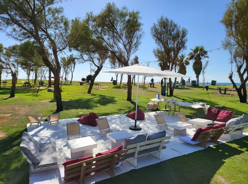 פינות זולה בפארק הירקון / פארק וולפסון תל אביב