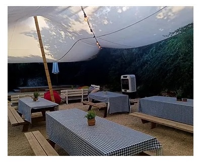 מתחם אוהל  זולה לאירועים בפארק אלונה - בין בנימינה לזכרון יעקב