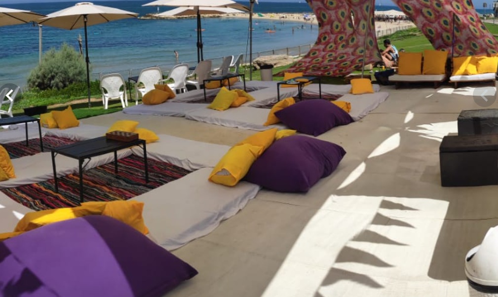 השכרת זולה לאירוע מול הים  - חוף תל ברוך תל אביב