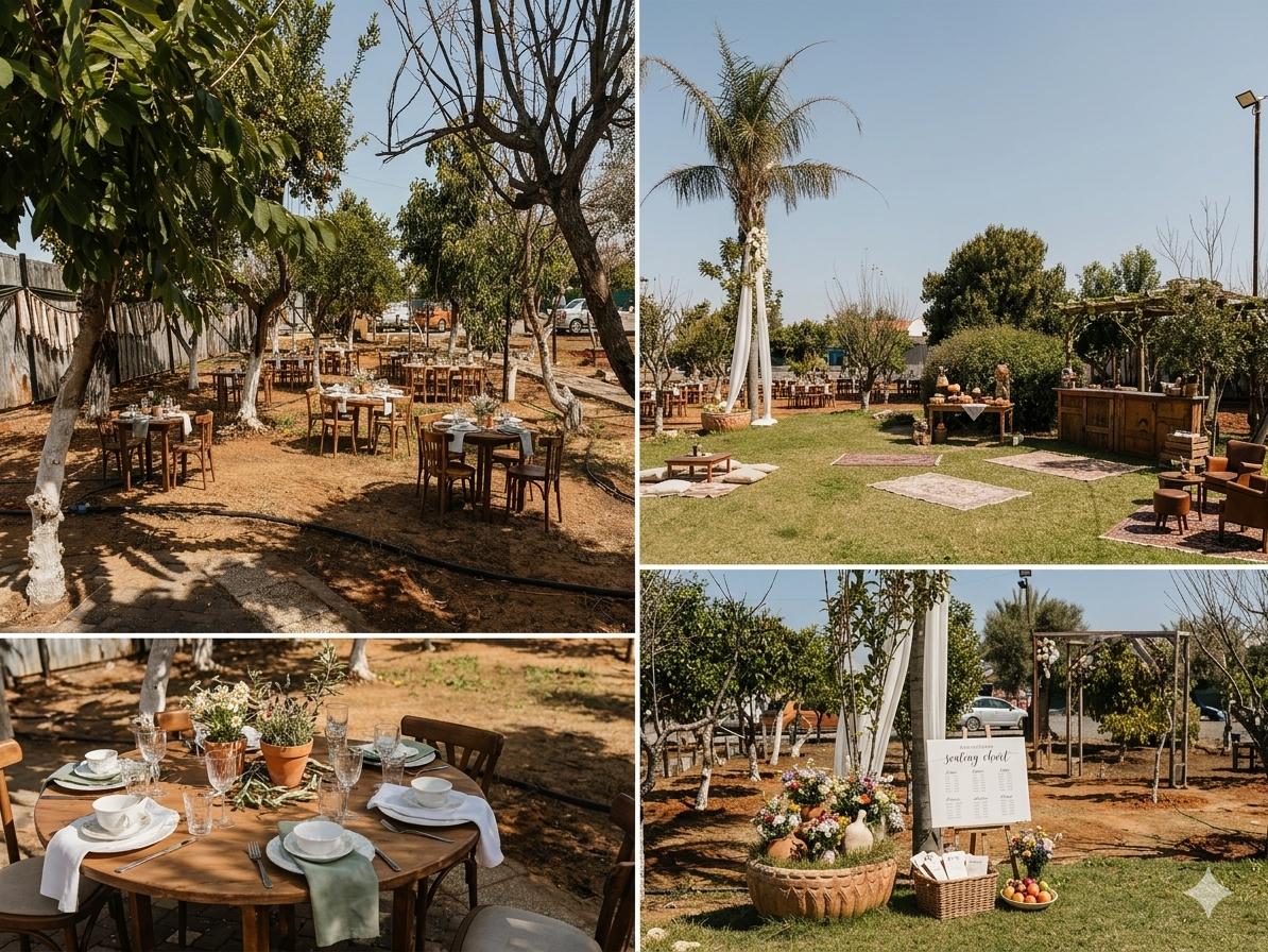גן עצי הפרי -  חתונת בוטיק בשרון